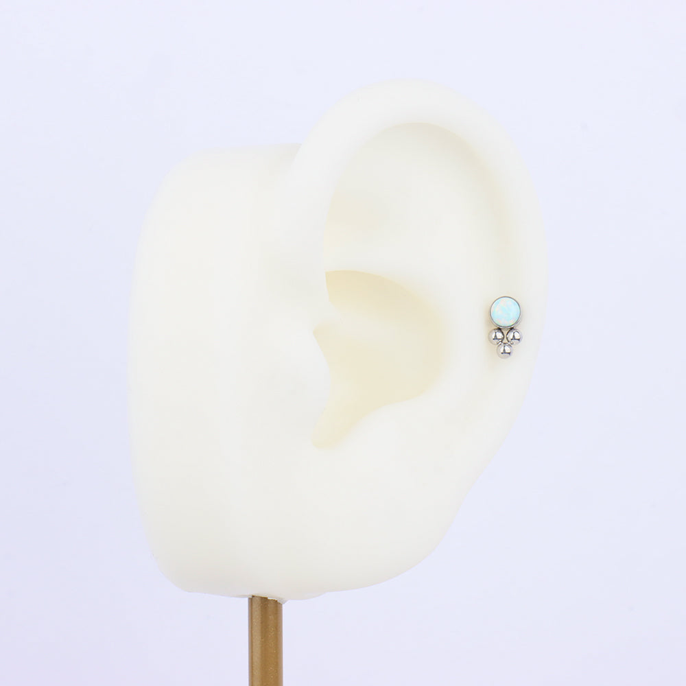 Psychedelic Opal Cool Stud - OhmoJewelry