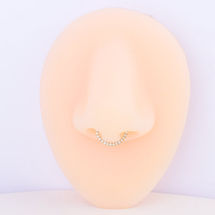 Shiny Gemstones Clicker Hoop - OhmoJewelry