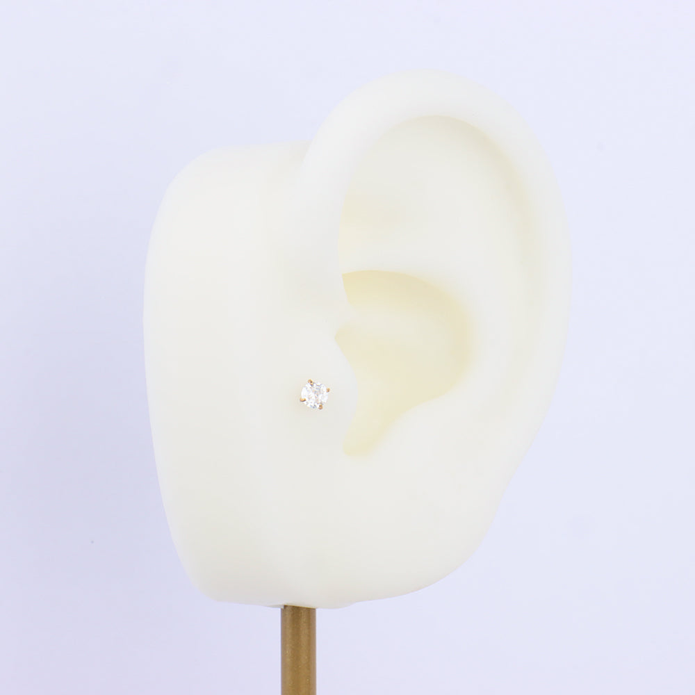 Casual Threaded Labret Stud - OhmoJewelry