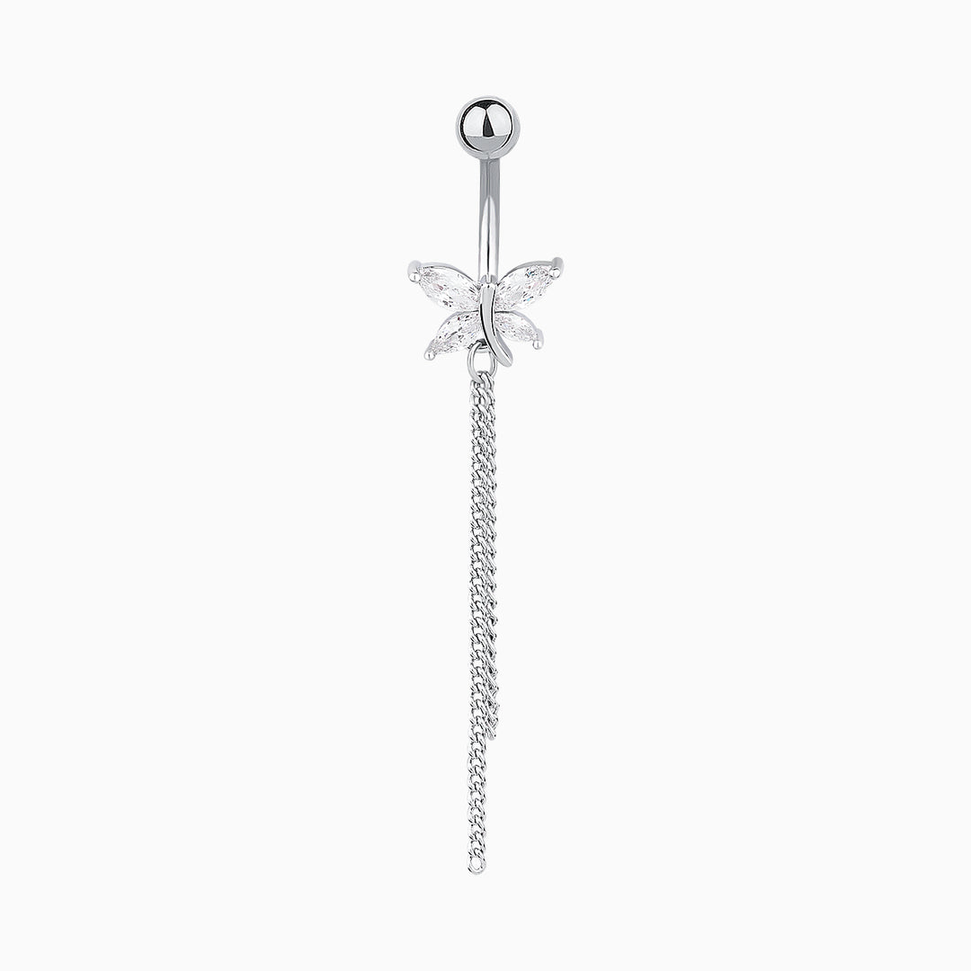 Dragonfly Tassel Belly Ring - OhmoJewelry