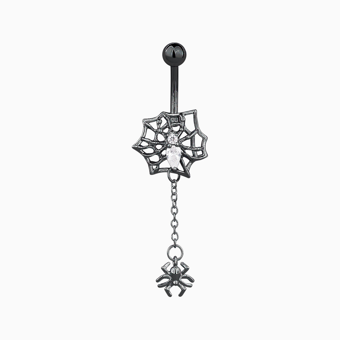 Cool Spider Belly Ring - OhmoJewelry