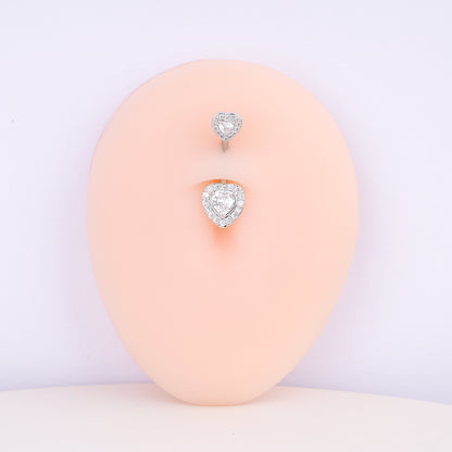 Luxury Heart Belly Ring - OhmoJewelry