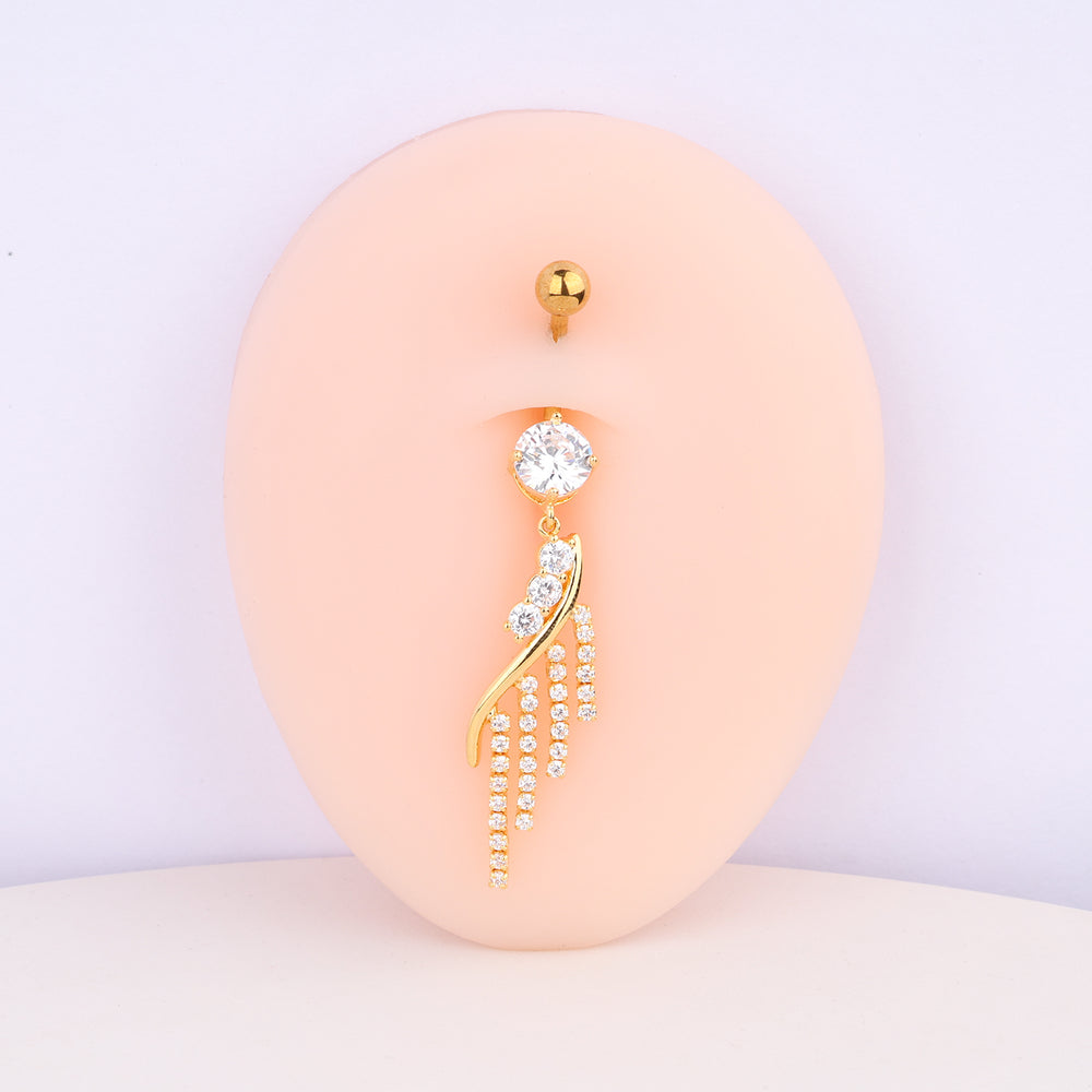 Exquisite Tassel Belly Ring - OhmoJewelry