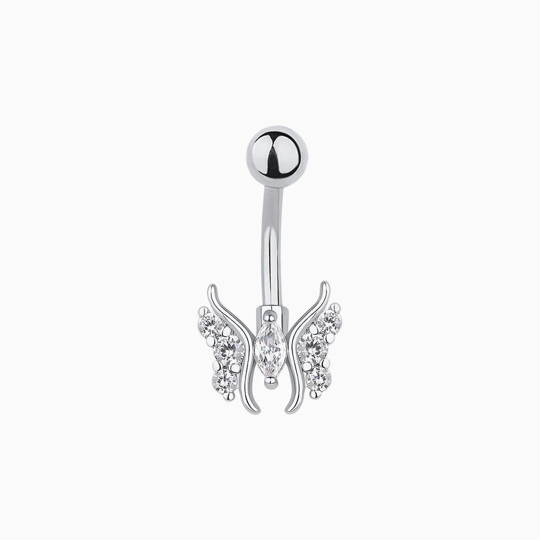 Playful Butterfly Belly Ring - OhmoJewelry
