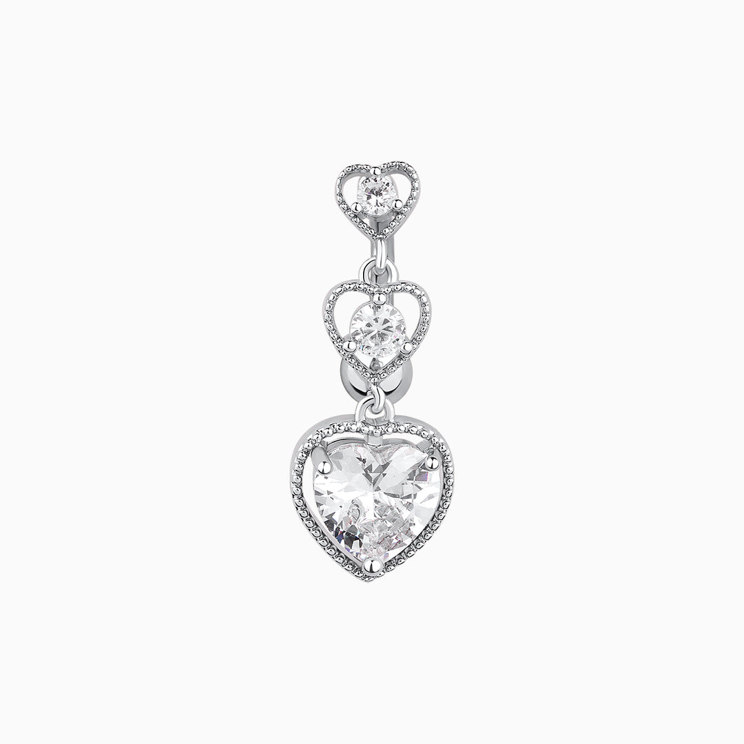 Full Of Love Belly Ring - OhmoJewelry