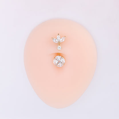 Exquisite Marquise Belly Ring