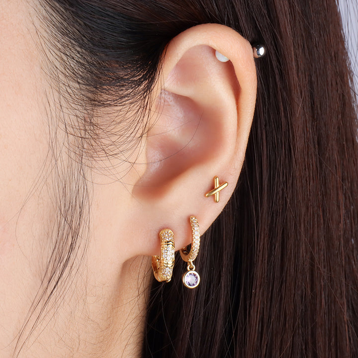 E23m12018 Charm Gemstone Drop Earrings - OhmoJewelry