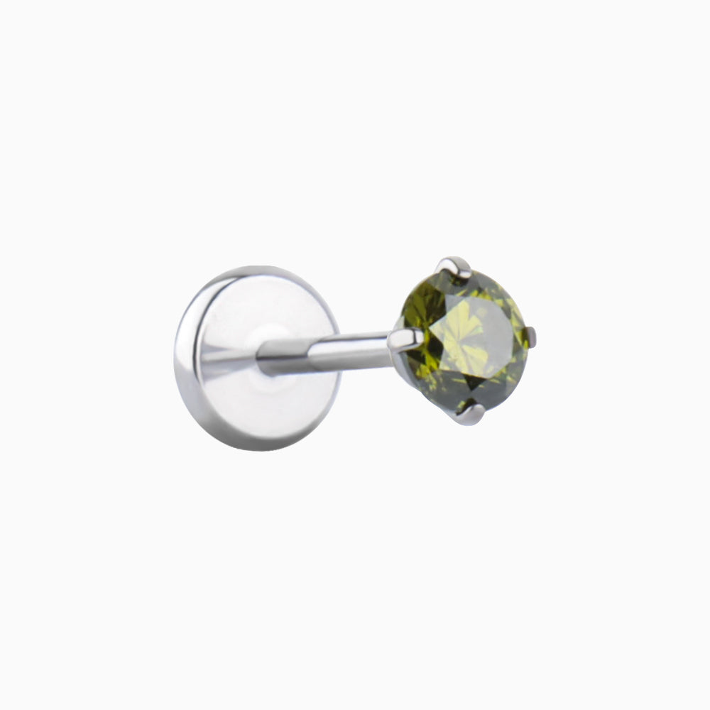 G23 Titanium Gemstones Stud - OhmoJewelry