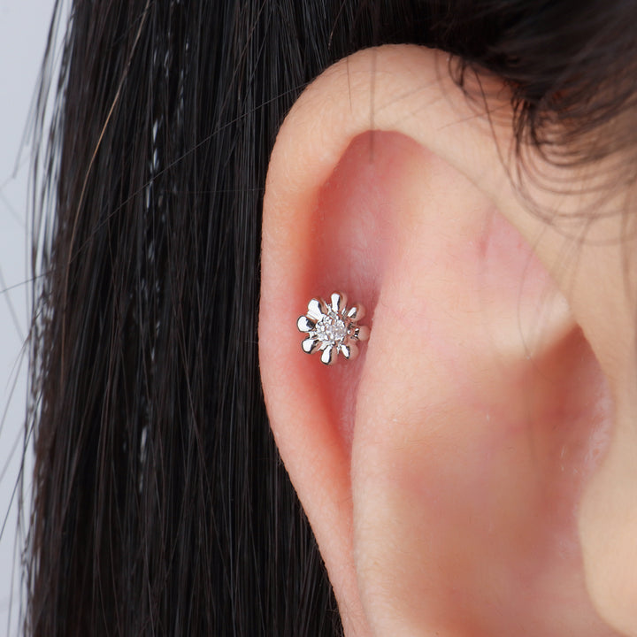 Exquisite Little Flower Stud - OhmoJewelry