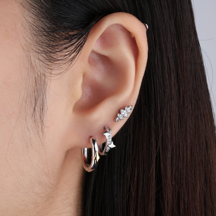 Chic Star Hoops - OhmoJewelry