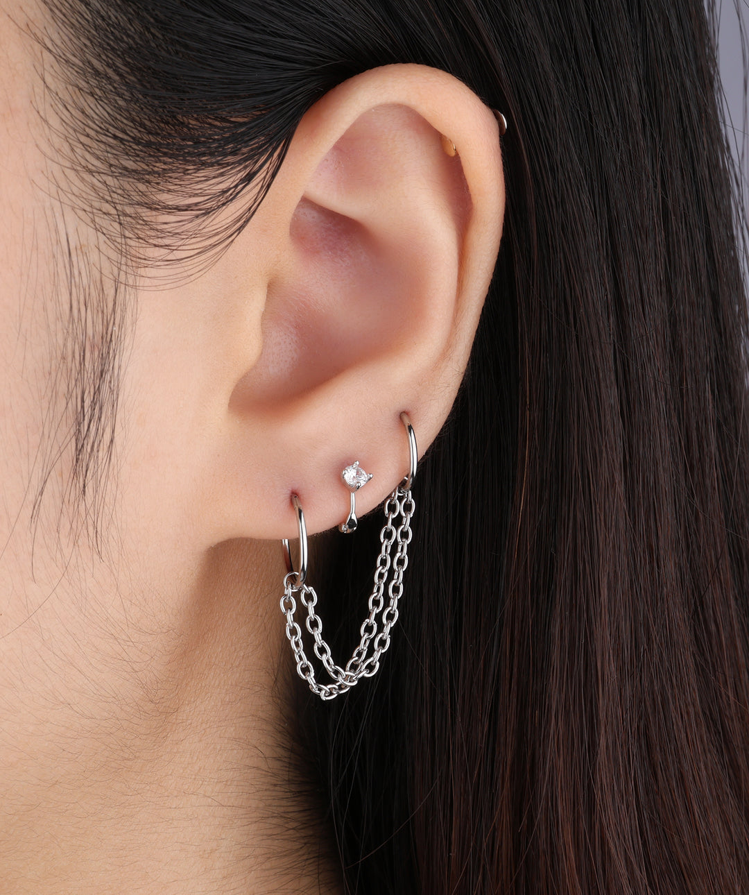 Basic Double Chain Earring