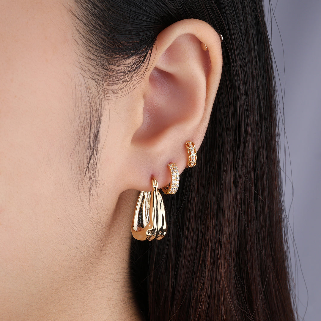 Lava Hoop Earrings