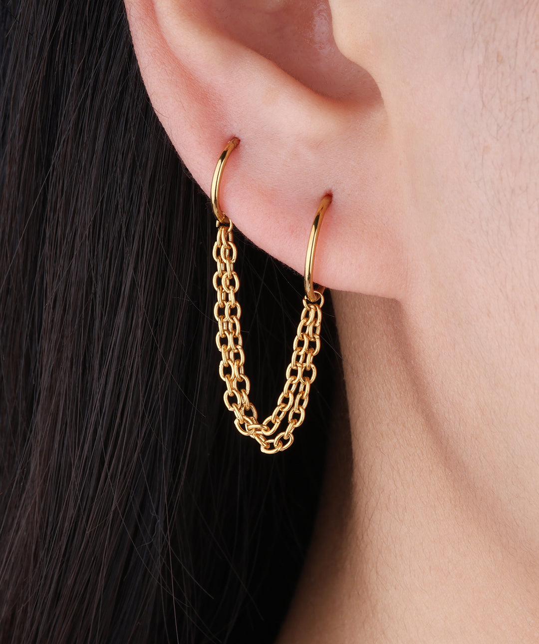 Basic Double Chain Earring
