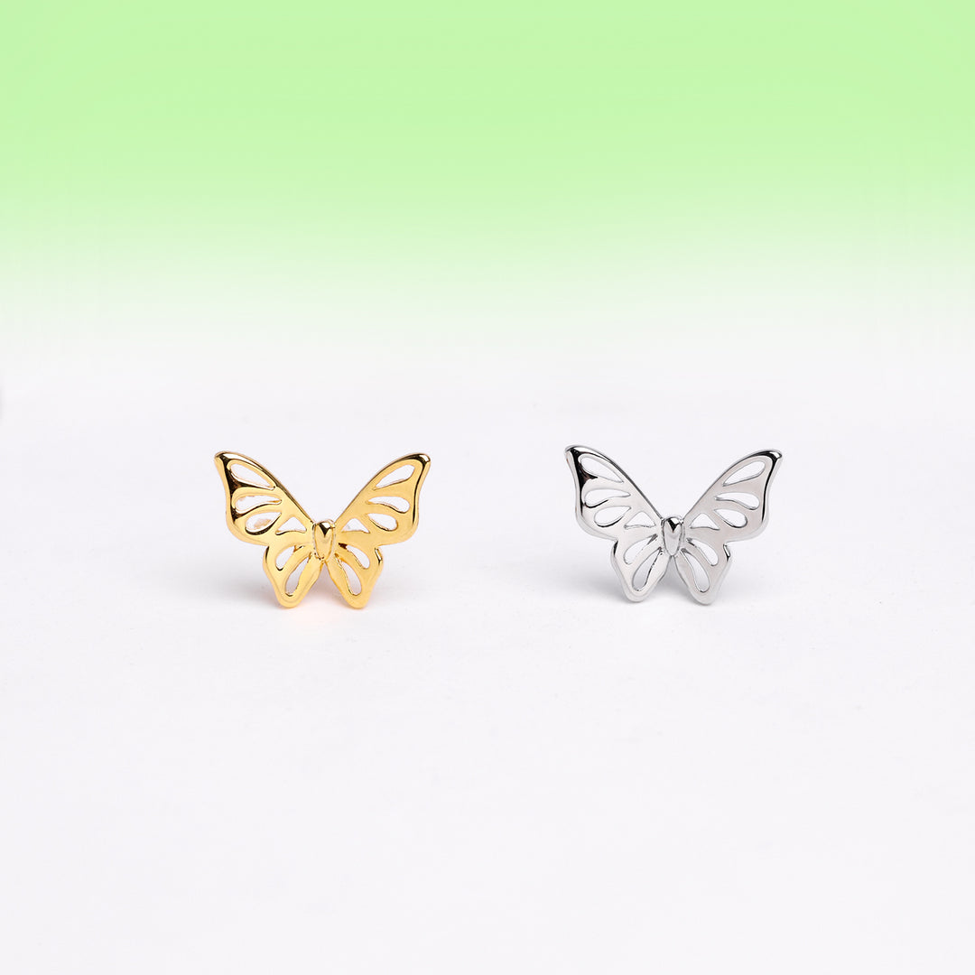 Exquisite Hollow Butterfly Stud - OhmoJewelry