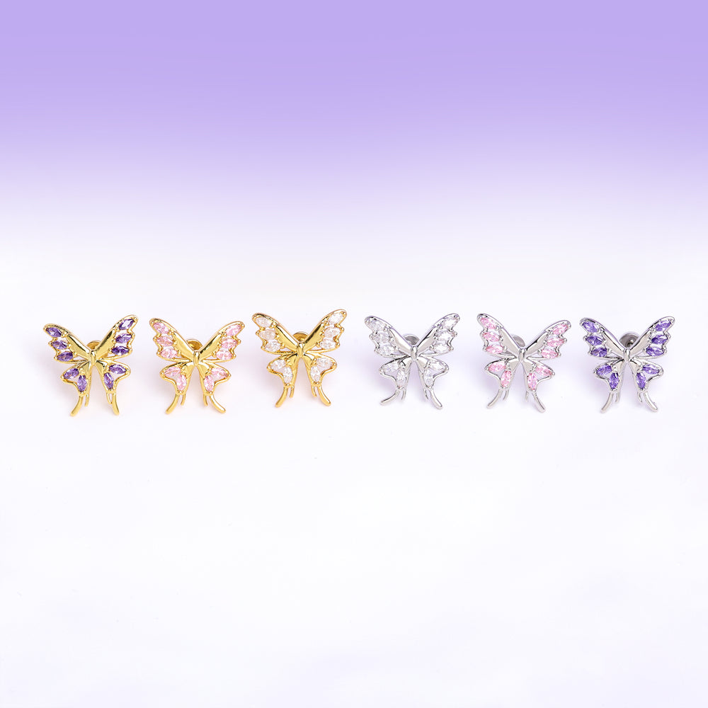 Charm Butterfly Stud - OhmoJewelry