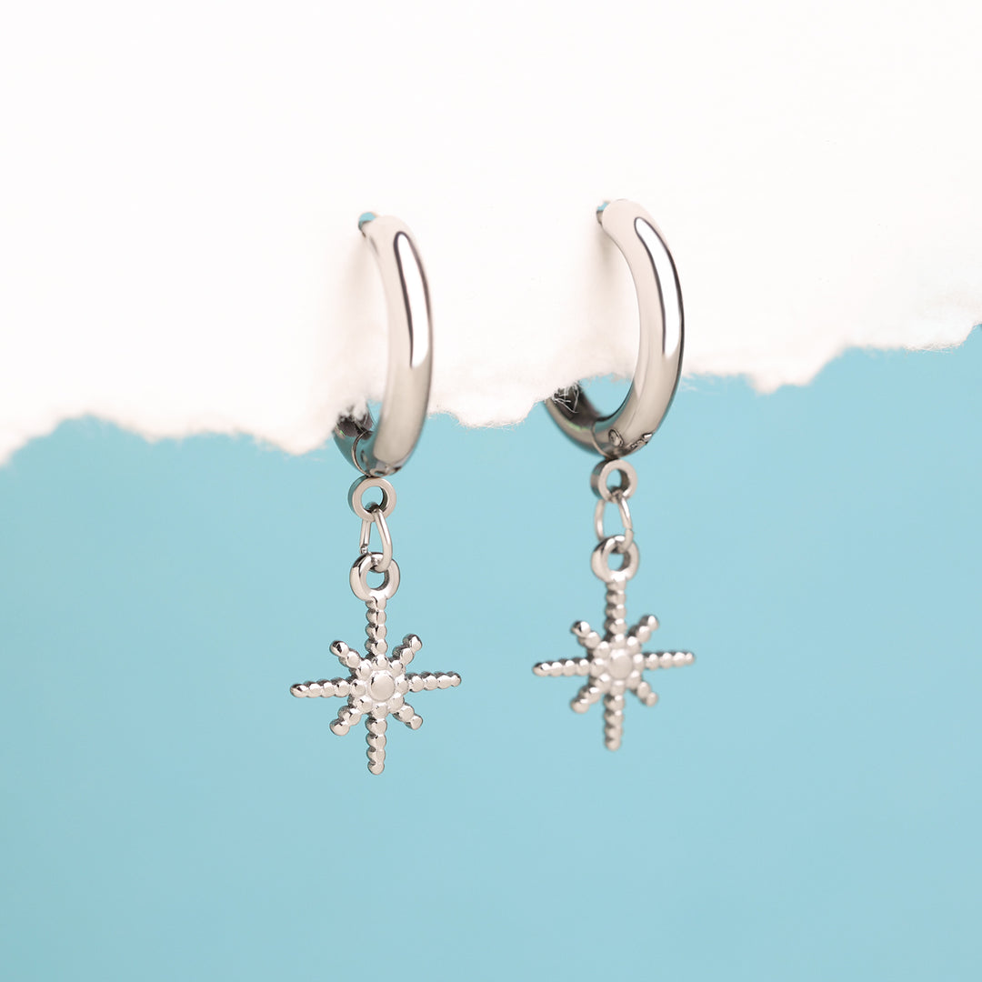 Eight-Pointed Star Drops - OhmoJewelry