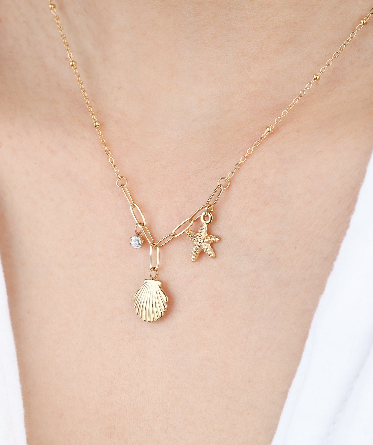Shell &amp; Starfish Necklace