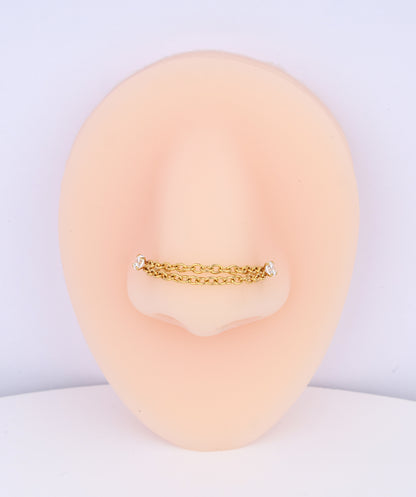 Cool Chain Nose Stud