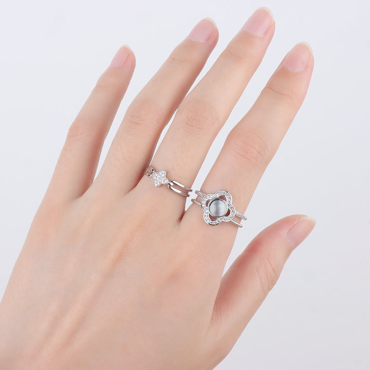 Lucky Four Leaf Clover Ring - OhmoJewelry