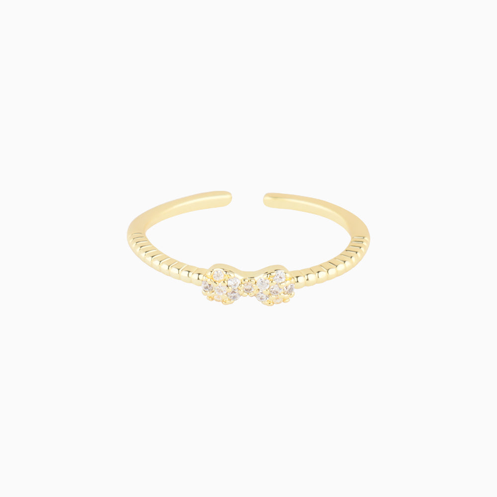 Sparkling Bow Ring - OhmoJewelry