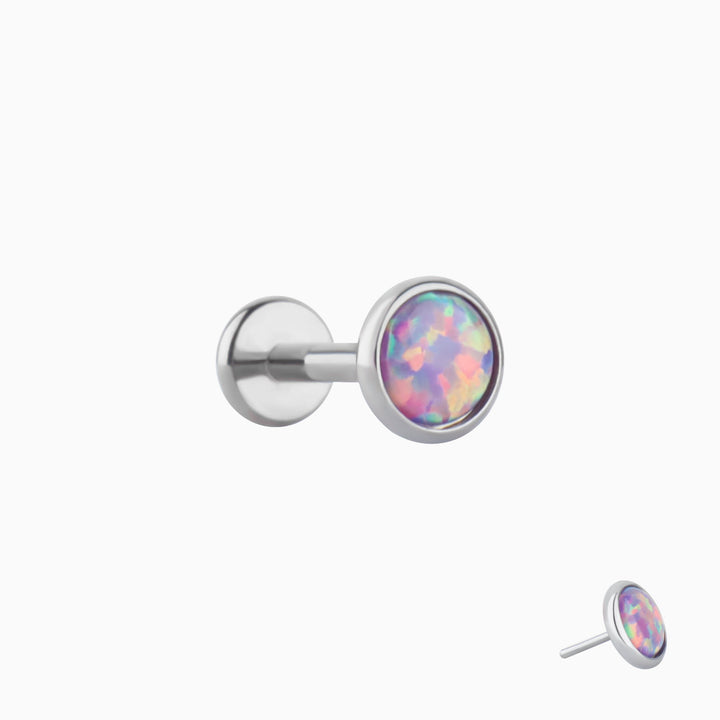 Titanium Dreamy Opal Stud - OhmoJewelry