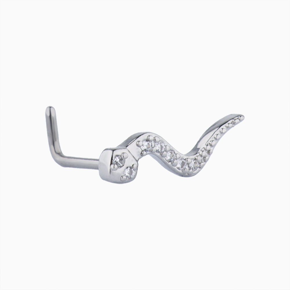 Snake Nose Ring - OhmoJewelry