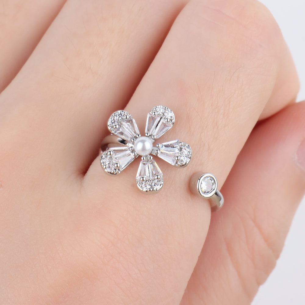 Blooming Flower Open Ring - OhmoJewelry
