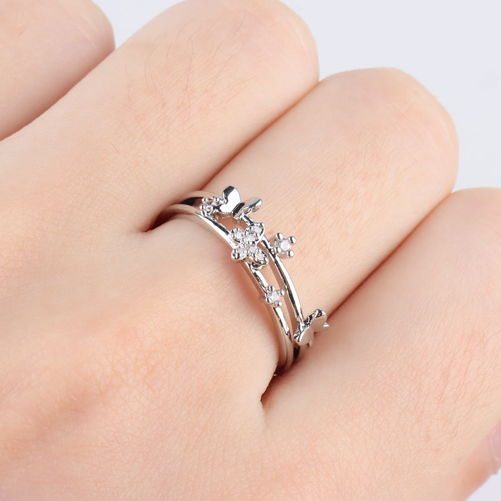 Delicate Butterfly Ring - OhmoJewelry