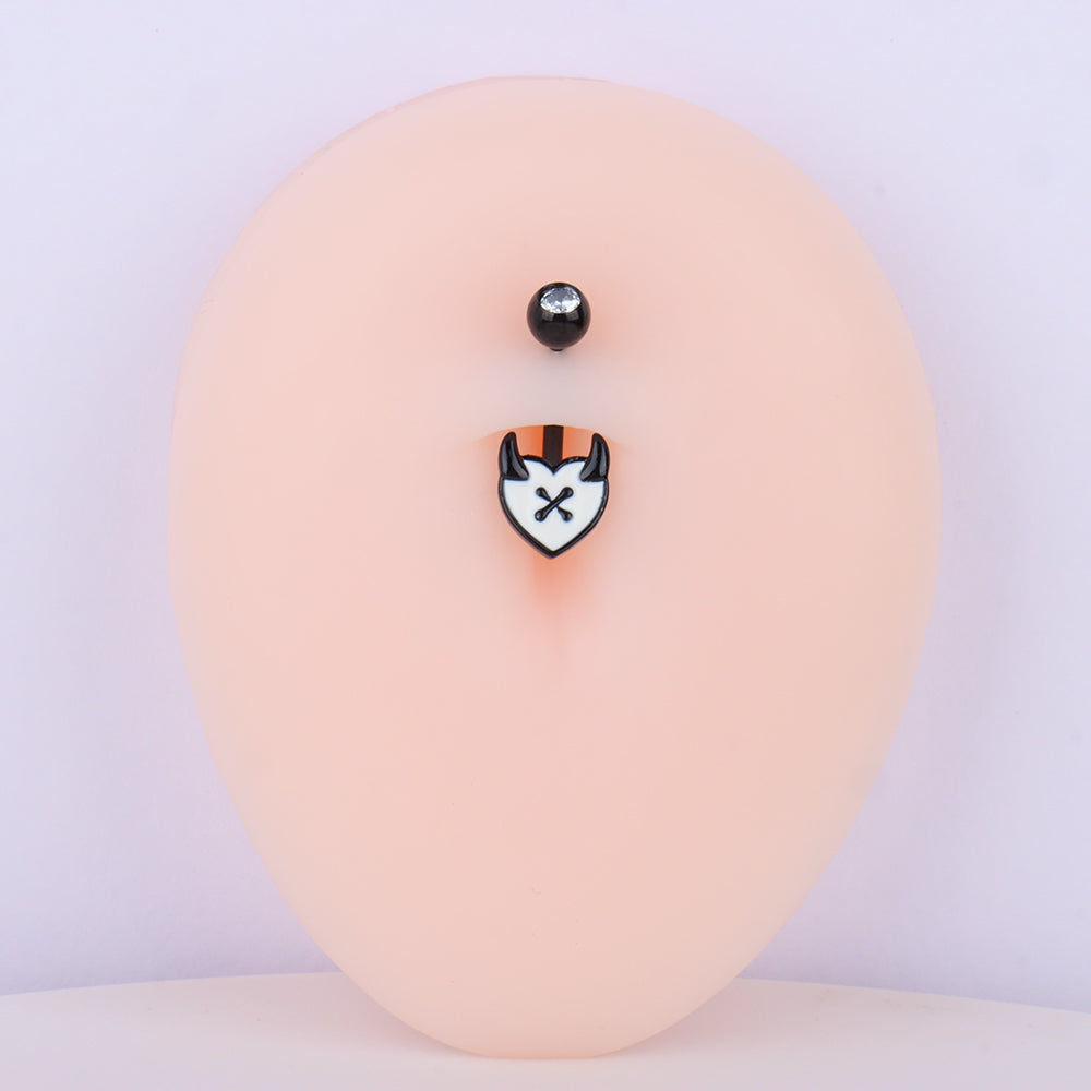 Devil's Love Belly Ring - OhmoJewelry