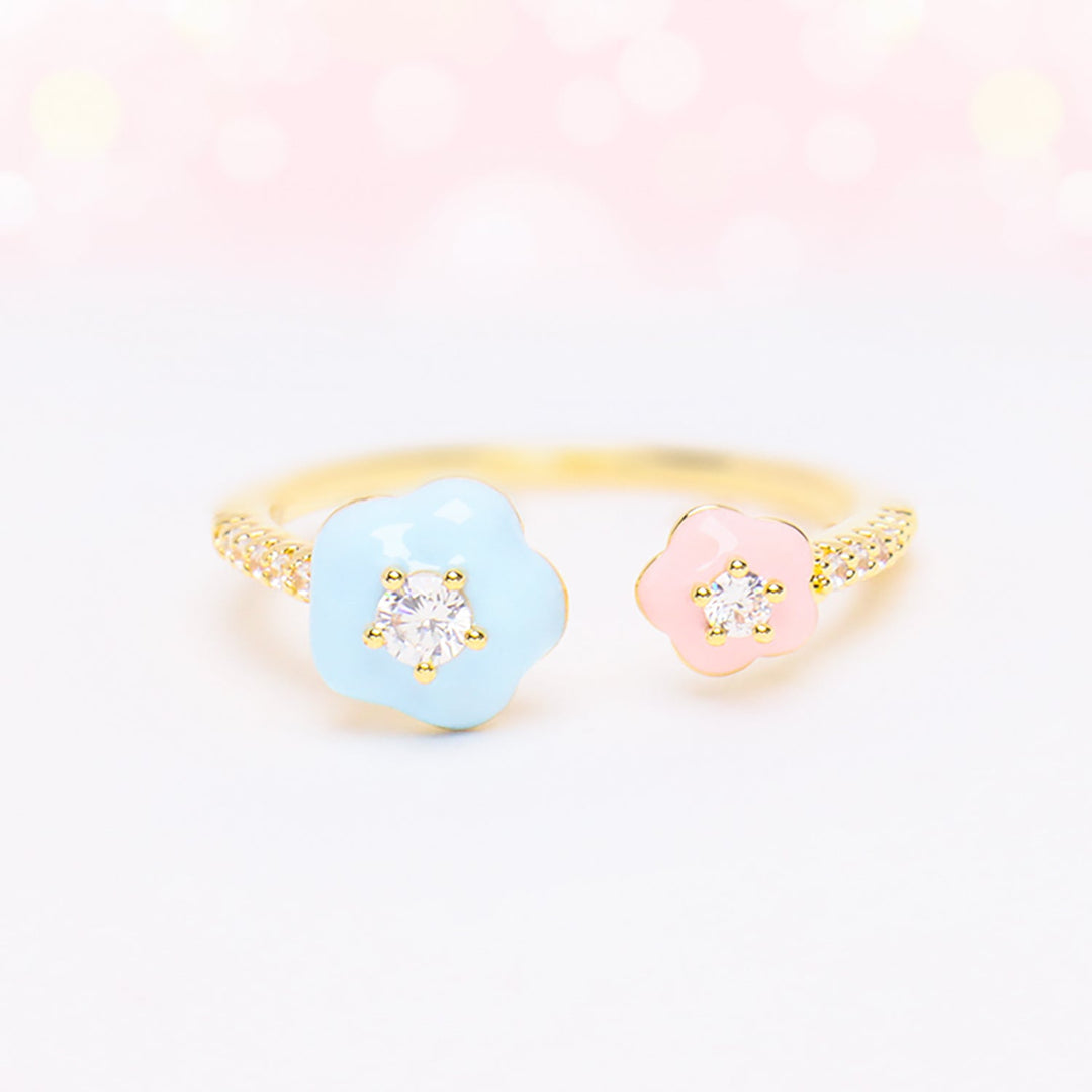 Double Flower Ring - OhmoJewelry
