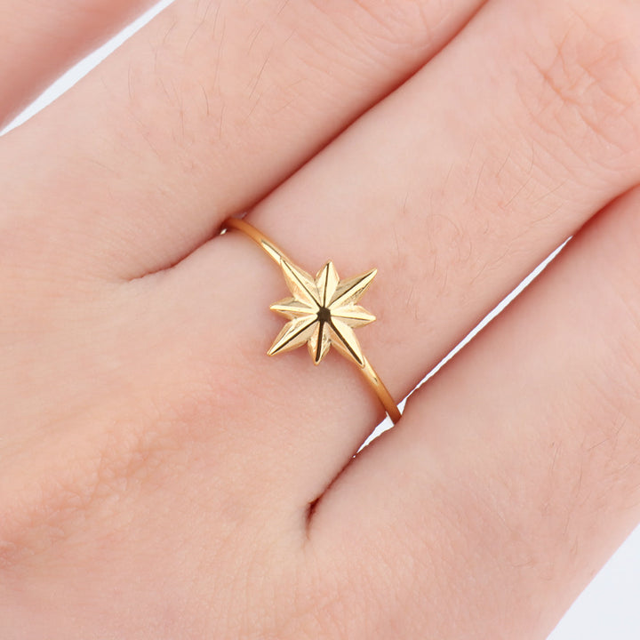 Eight-pointed Star Ring - OhmoJewelry