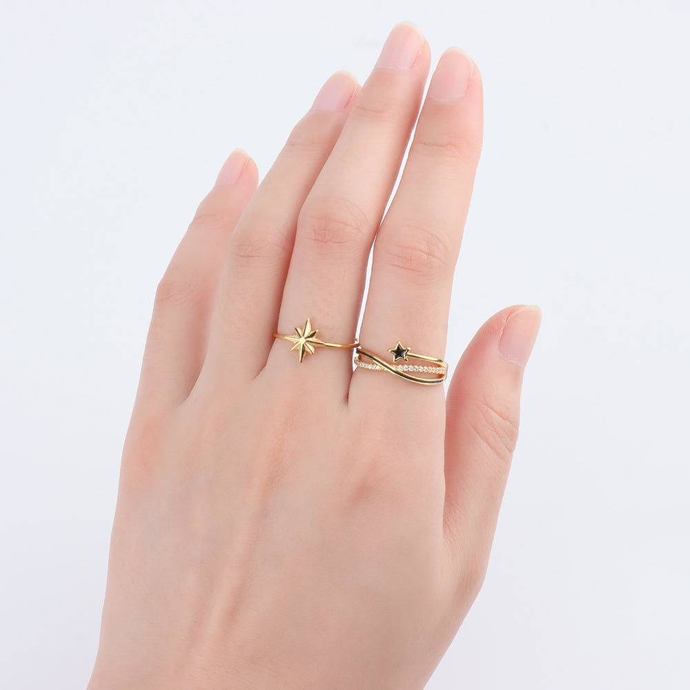 Eight-pointed Star Ring - OhmoJewelry