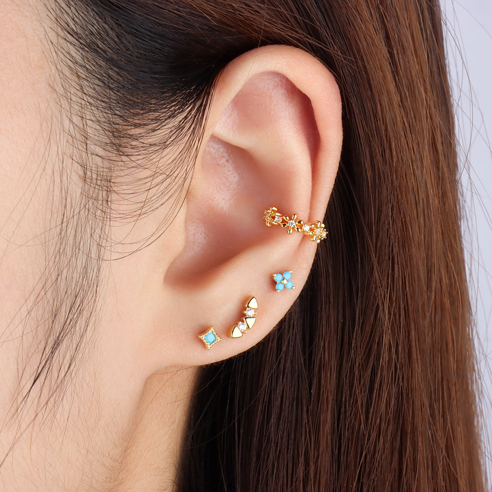Exquisite Flower Ear Cuff - OhmoJewelry