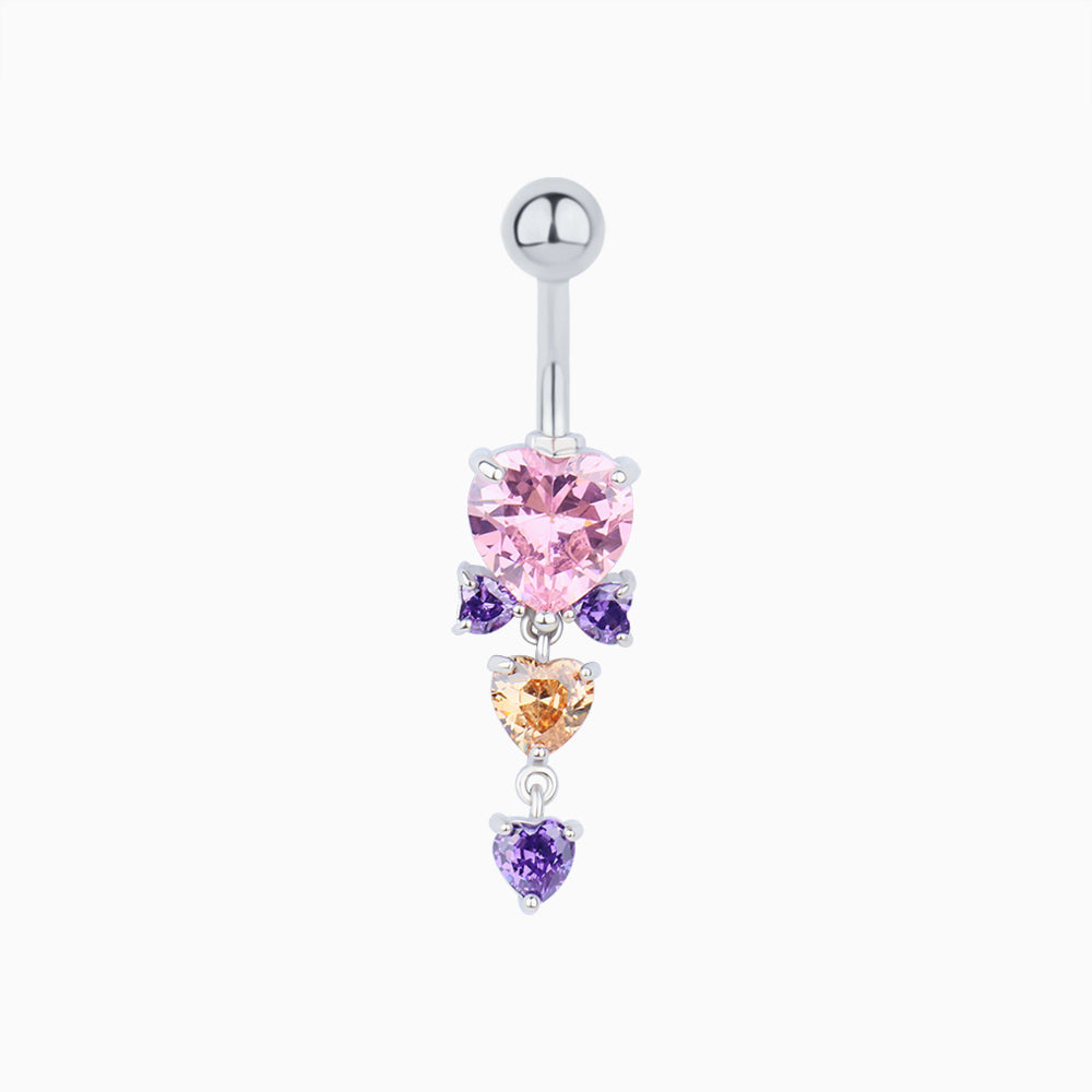 Fall in Love Belly Ring - OhmoJewelry