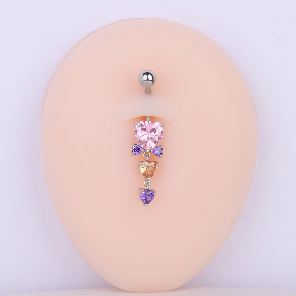 Fall in Love Belly Ring - OhmoJewelry