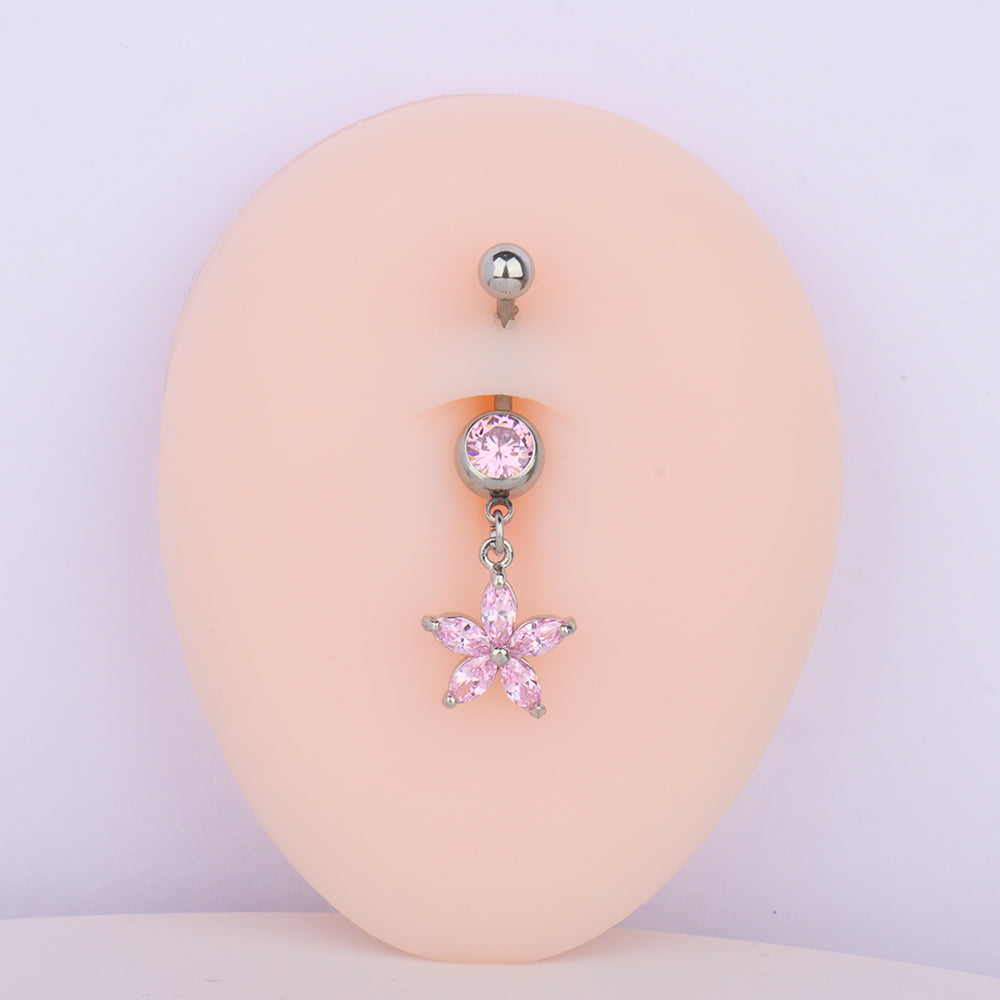 Flower Belly Ring - OhmoJewelry