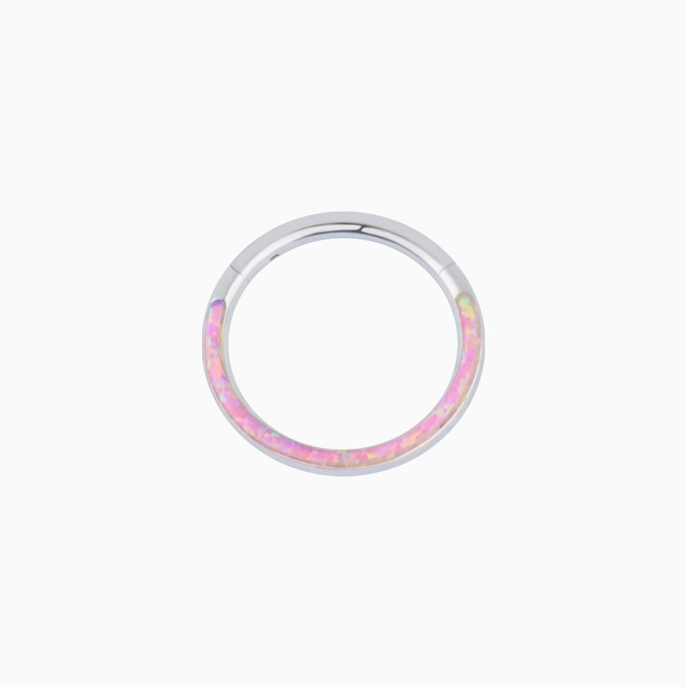 Opal Pink Nose Hoop - OhmoJewelry