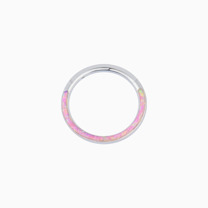 Opal Pink Nose Hoop - OhmoJewelry
