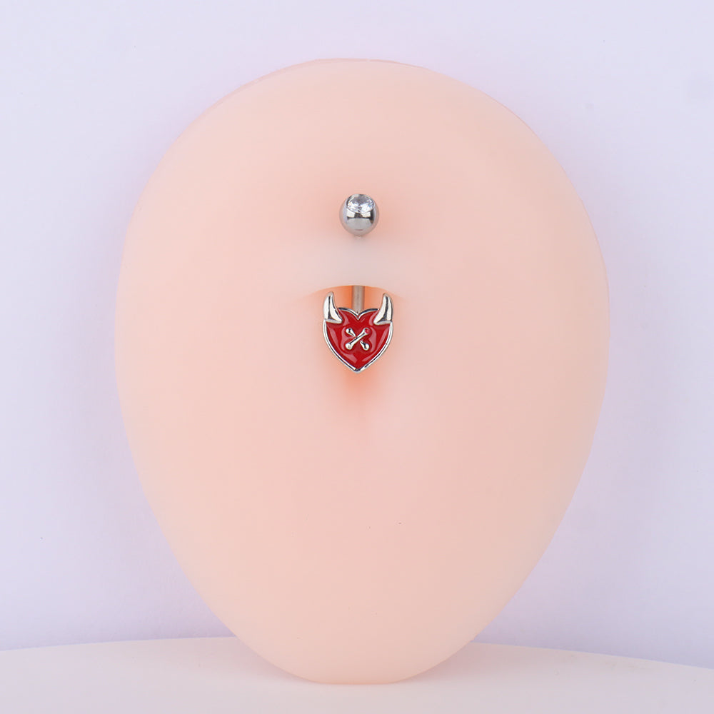 Passionate Devil's Love Belly Ring - OhmoJewelry