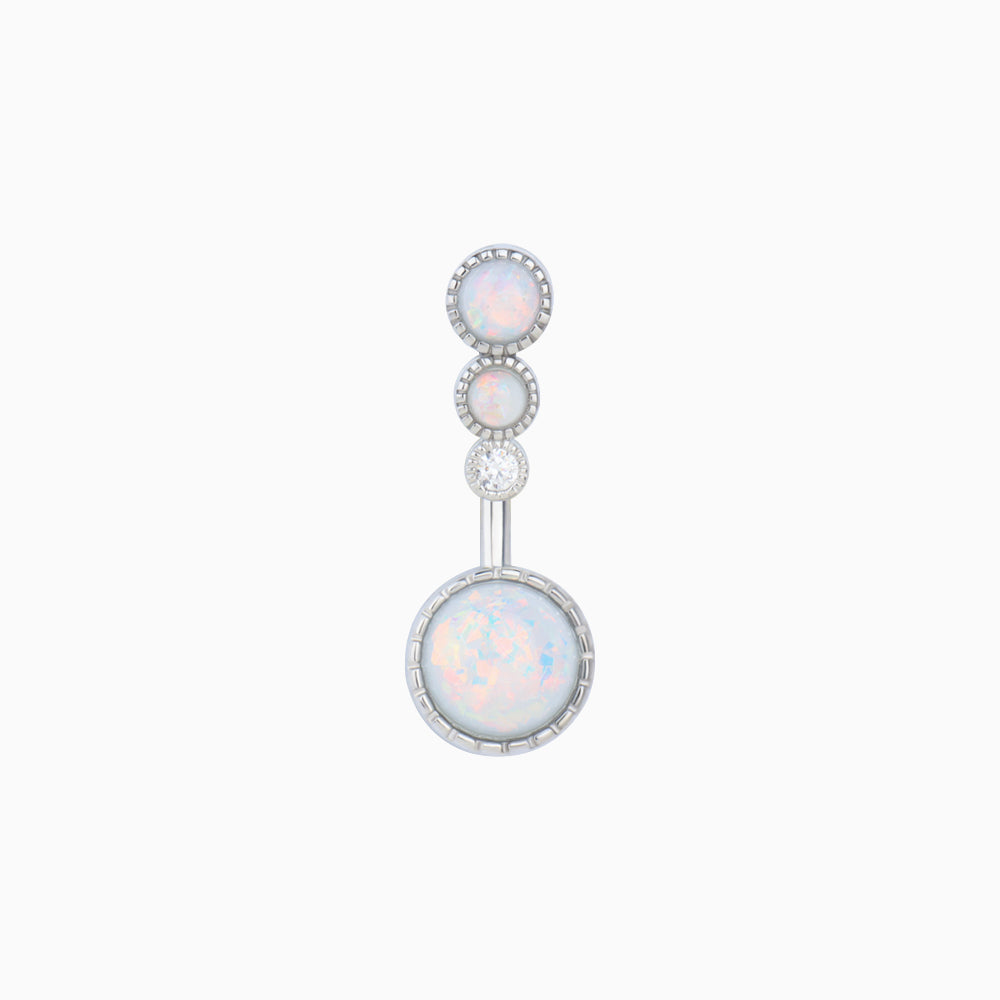 Psychedelic Opal Belly Ring - OhmoJewelry