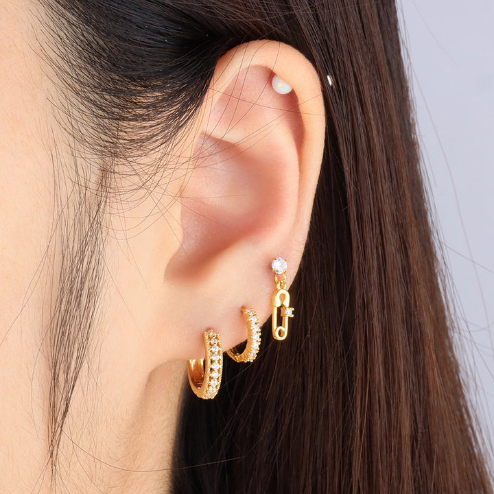 Sparkling Hollow Hoops - OhmoJewelry