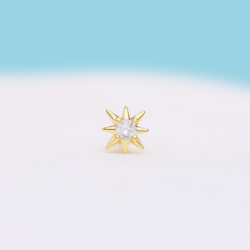 Sparkling Star Stud - OhmoJewelry