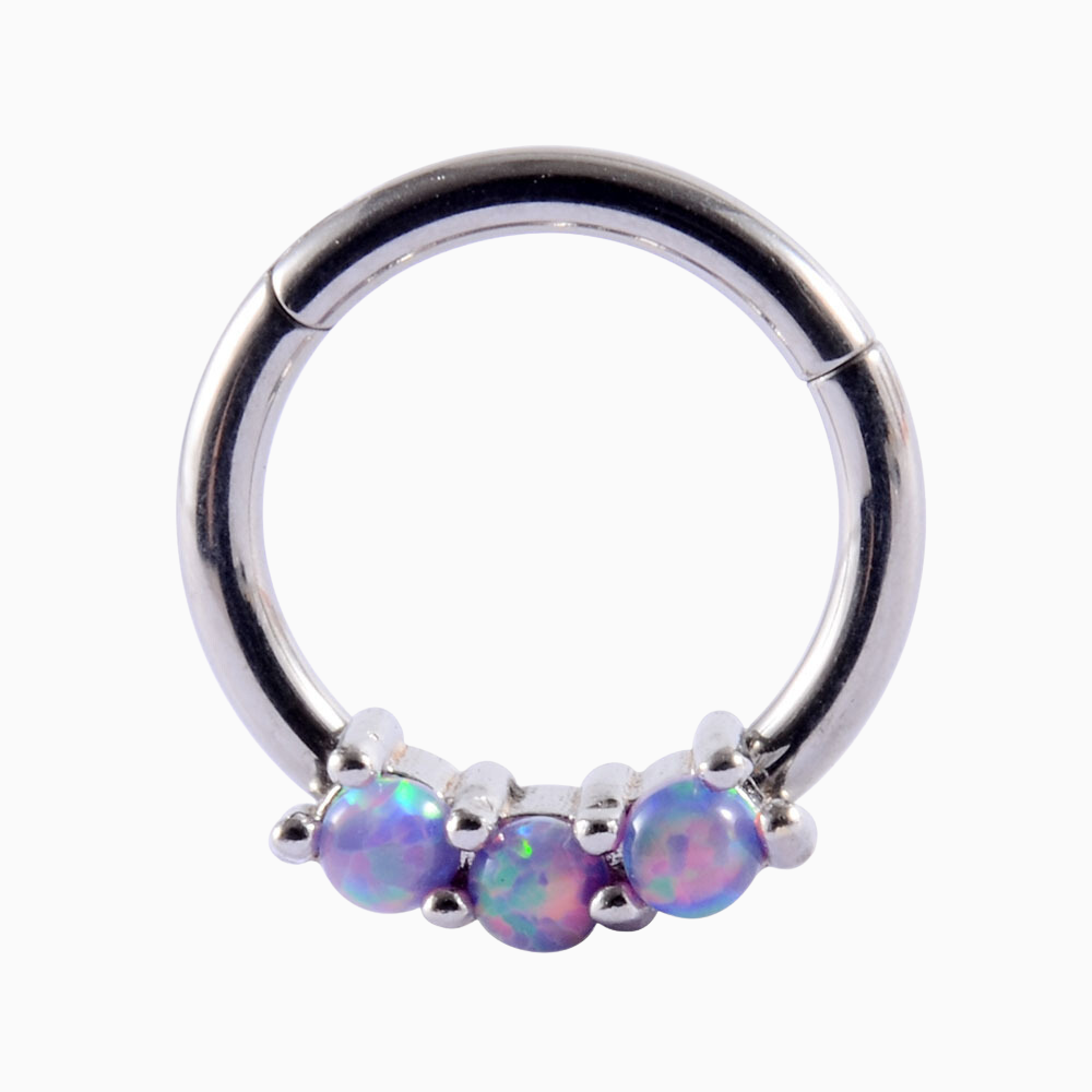 Titanium Charming Opal Clicker - OhmoJewelry