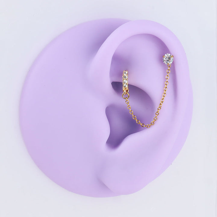 Shiny Chain Earring - OhmoJewelry
