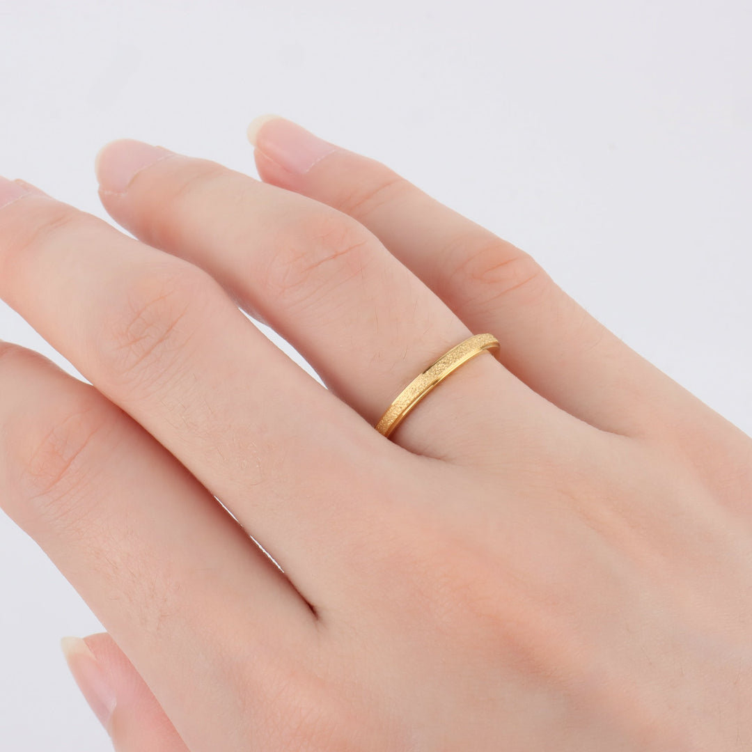 Frosted Basic Ring - OhmoJewelry