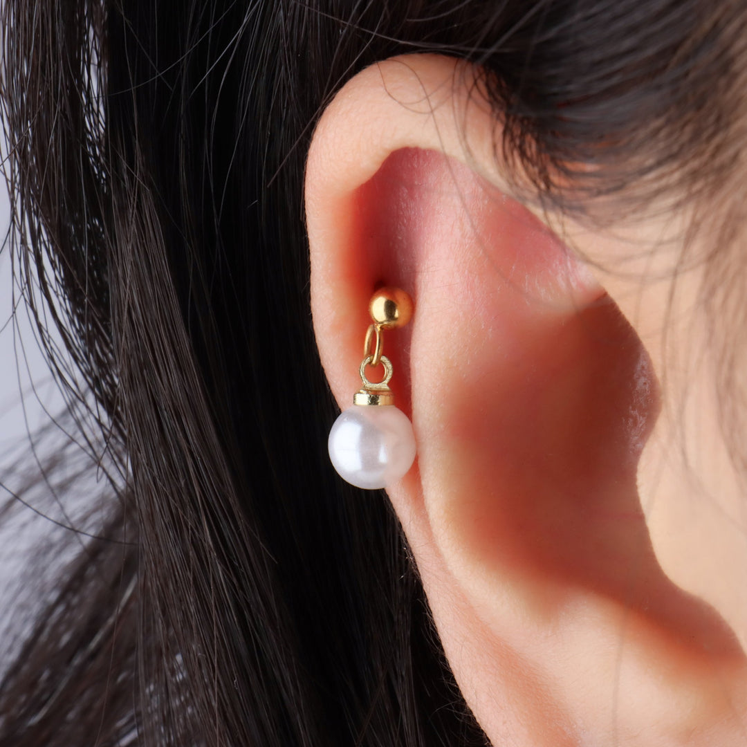 Pearl Drop Earring - OhmoJewelry