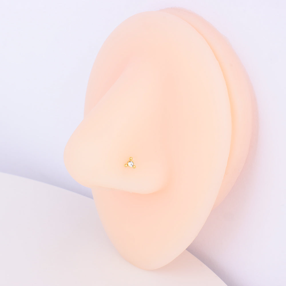 Basic Industrial Style Nose Stud - OhmoJewelry