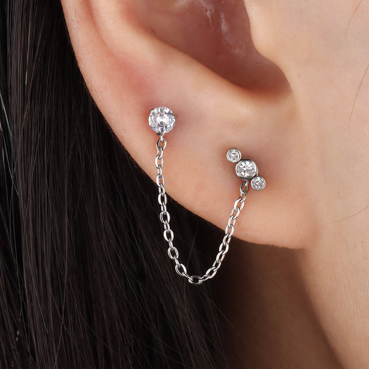 Brilliant Chain Earring - OhmoJewelry