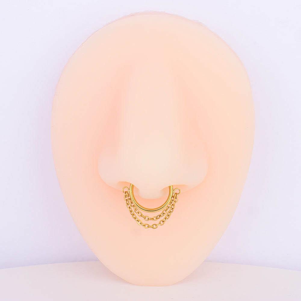 Chain Hoop Nose Ring - OhmoJewelry