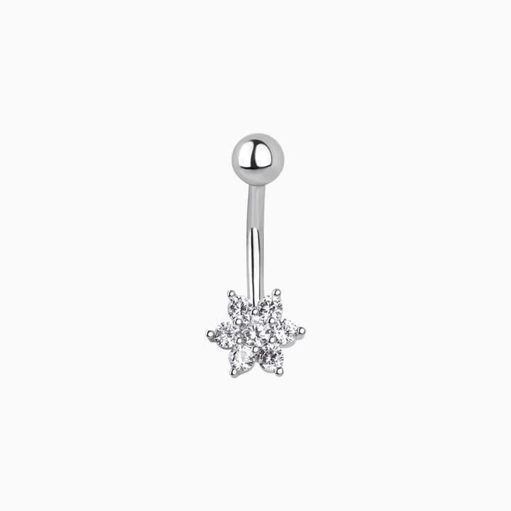 Charming Flower Belly Ring - OhmoJewelry